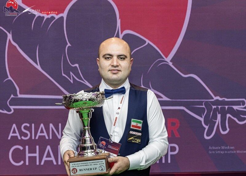 Dünya Snooker Şampiyonasında İran'dan Sarhoş ikinci oldu 