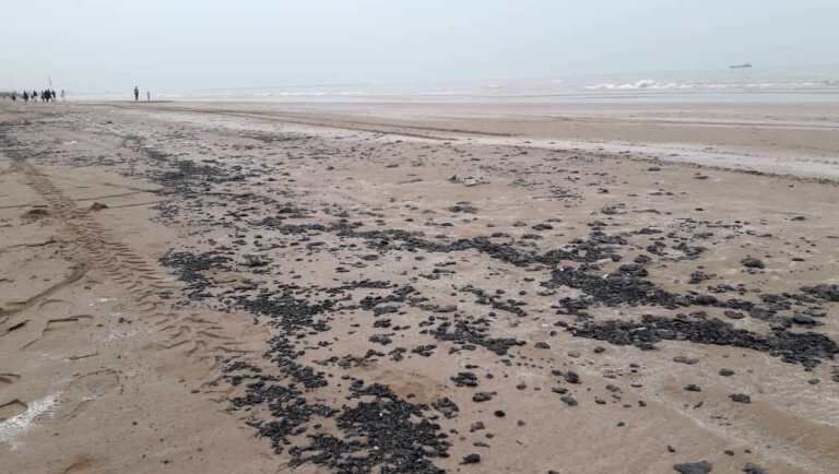 ساحل گردشگرپذیر گناوه به مواد نفتی آلوده شد