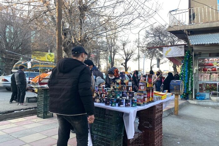 دود آتشبازی چهارشنبه سوزی به چشم شهروندان