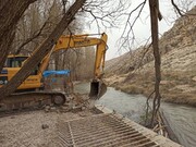 بخشی از حریم رودخانه و چشمه تاریخی «شش پیر» در فارس آزاد شد