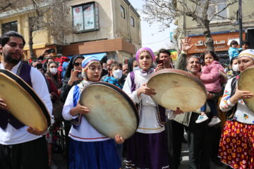 آیین جشن نوروز در پیاده راه بوعلی، اکباتان و امام خمینی(ره) همدان