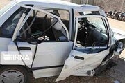 تصادف پراید و کامیون در جاده فیروزآباد - جم ۲ کشته داشت