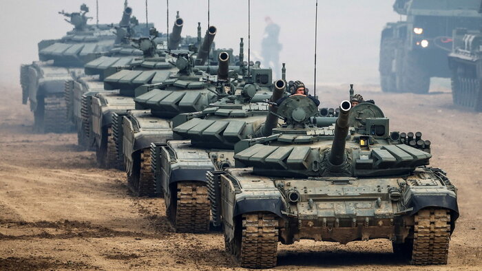 رزمایش ارتش روسیه در تاجیکستان و استفاده از یک تانک جدید