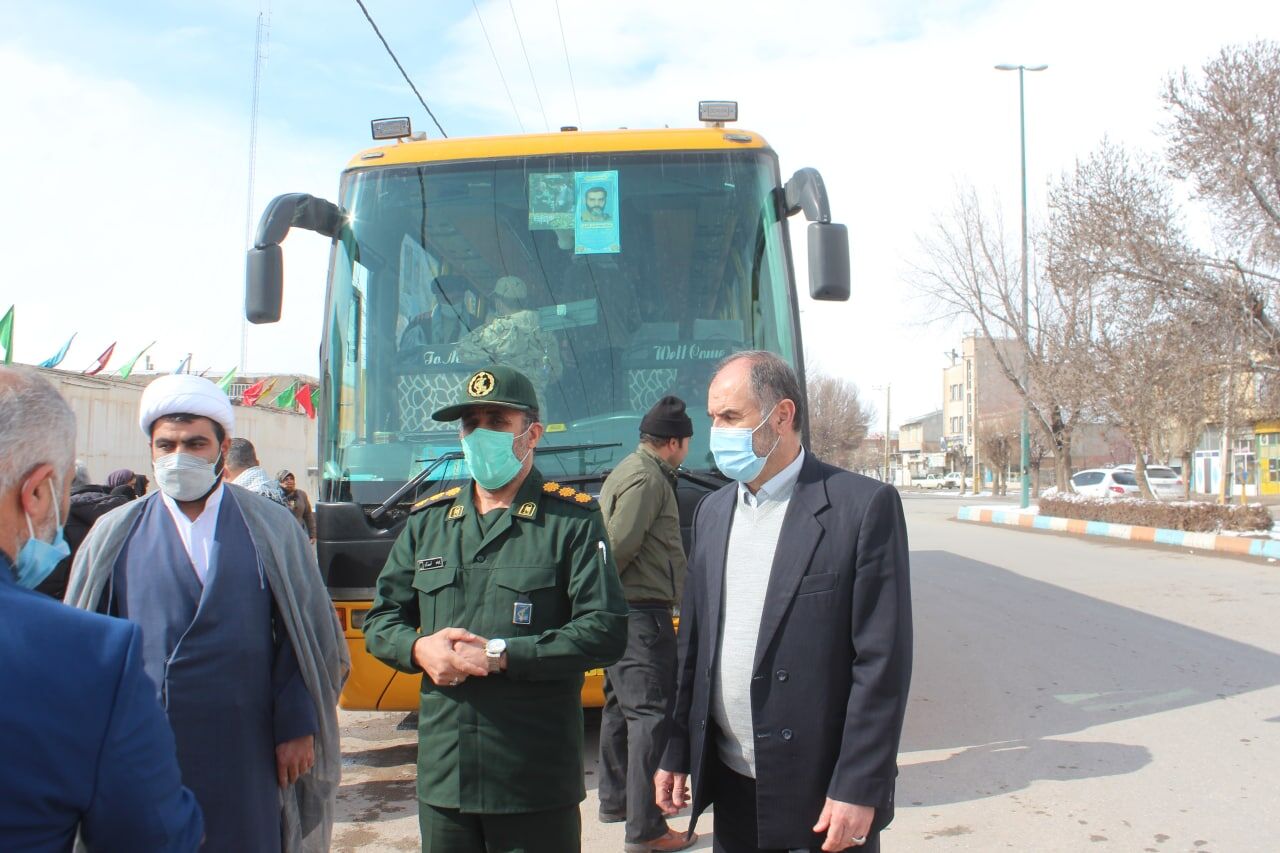 کاروان راهیان نور خلخال عازم جنوب کشور شد