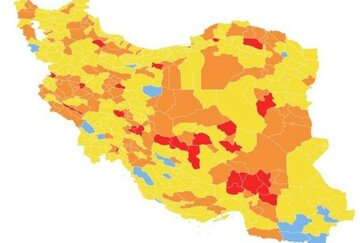چهار شهرستان استان سمنان به رنگ زرد درآمد