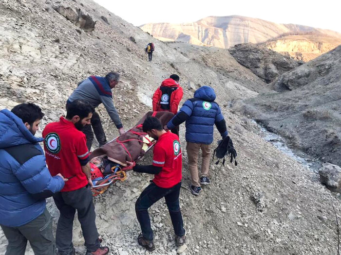 امدادرسانی ۵ ساعته هلال احمر شمیرانات به راکب آسیبدیده