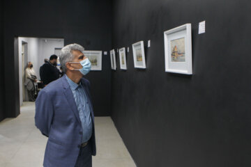 افتتاح نمایشگاه نقاشی استاد حبیب محمدی در رشت