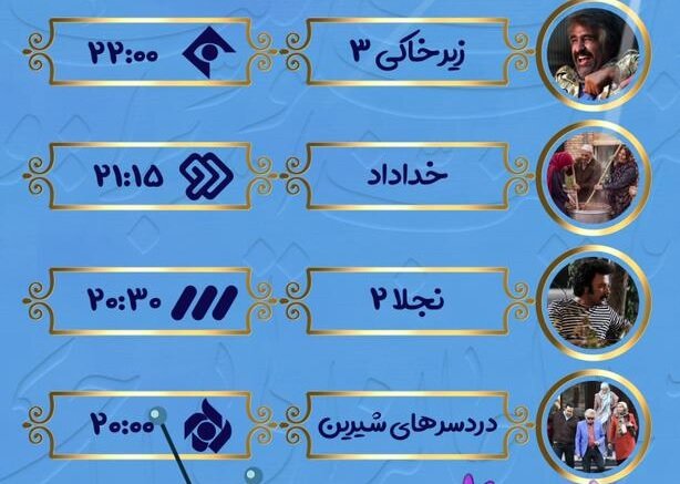 سریالهای نوروزی سیما چه روز و ساعتی به آنتن میرسند؟