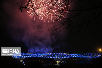 Lighting show at Tabiat Bridge, Tehran's planetarium to Mark Nowruz