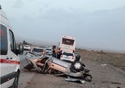 تصادف چهار خودرو در منوجان یک کشته و هفت مصدوم برجا گذاشت