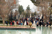 Nowruz travelers at Ferdowsi Mausoleum