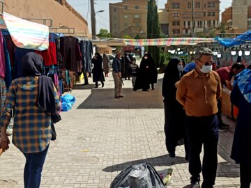 عکس/  برپایی بازارچه نوروزی در یخدان مویدی شهر کرمان