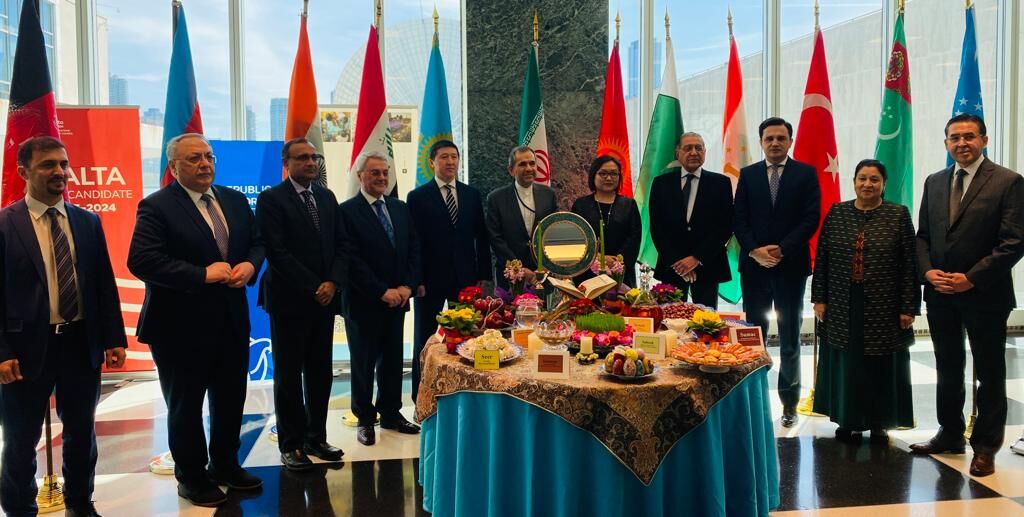 سفره هفت سین ایران در سازمان ملل و حضور گوترش و حافظ خوانی روانچی