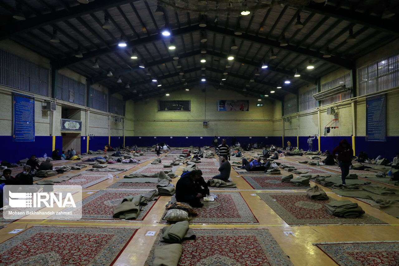 چهار هزار نفر - شب اقامت در اماکن اسکان اضطراری محدوده حرم رضوی ثبت شد