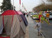 برپایی ۱۳۰ چادر اقامتی در خرم آباد برای مسافران نوروزی 