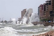 افزایش سرعت وزش باد و ارتفاع امواج در دریای عمان