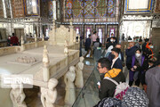 Nowruz tourism in Golestan Palace in Tehran