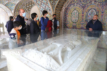 Nowruz tourism in Golestan Palace in Tehran