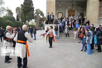 Nowruz tourism in Golestan Palace in Tehran