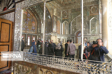 Nowruz tourism in Golestan Palace in Tehran