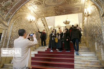 Nowruz tourism in Golestan Palace in Tehran