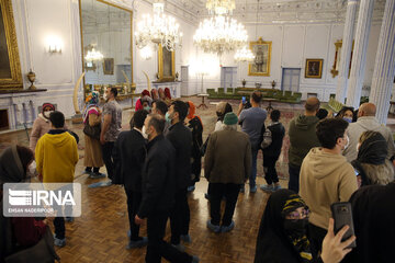 Nowruz tourism in Golestan Palace in Tehran