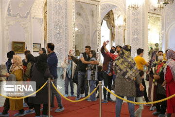 Nowruz tourism in Golestan Palace in Tehran