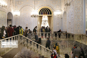 Nowruz tourism in Golestan Palace in Tehran