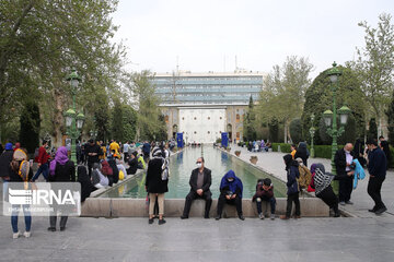 Nowruz tourism in Golestan Palace in Tehran