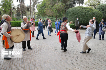 Nowruz tourism in Golestan Palace in Tehran