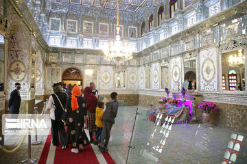 Nowruz tourism in Golestan Palace in Tehran