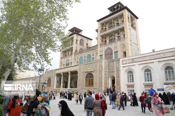 Nowruz tourism in Golestan Palace in Tehran