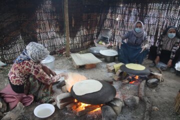 حضور گردشگران و مسافران نوروزی در طبیعت میاندار گیلانغرب