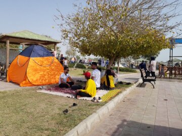 گردشگران نوروزی در سواحل بوشهر (2)