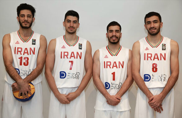 صعود پسران ایران به مرحله نیمه نهایی انتخابی جام جهانی بسکتبال سه به سه