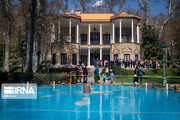 Norouz: les touristes au palais de Niavaran à Téhéran