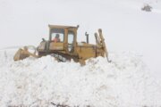 جاده مهاباد - بوکان (برهان) بر اثر کولاک برف مسدود شد