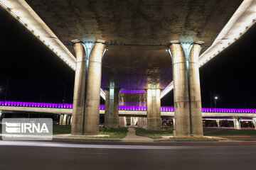 Earth Hour on different Iranian buildings