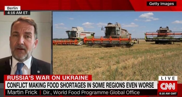 مدیر دفتر برنامه جهانی غذا: جهان با بحران مواد غذایی مواجه است