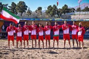 Iran nat’l beach handball team win gold medal at Asia