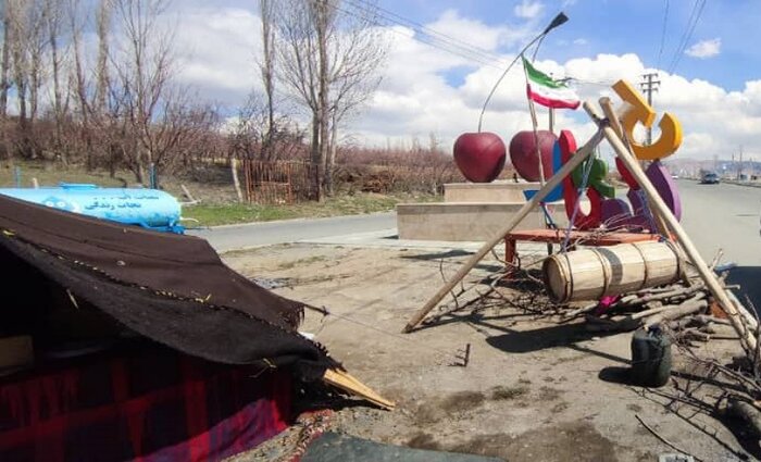 سیاه چادرهای عشایر آذربایجان غربی میزبان مسافران نوروزی