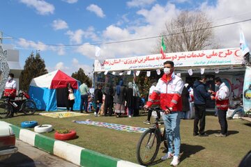 بهره مندی بیش از ۱۱ هزار مسافر نوروزی از خدمات بشردوستانه هلال احمر استان زنجان