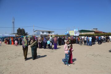 افتتاح نوروزگاه در روستای صحنه سفلی آق قلا