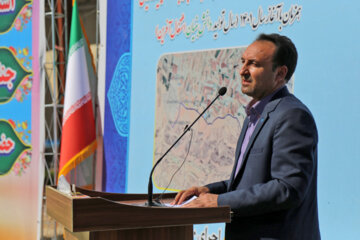 افتتاح پروژه آبرسانی به روستای حسین آباد شیروان