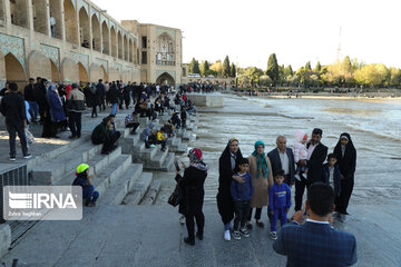 Isfahan beauties and its tourists in Iranian New Year