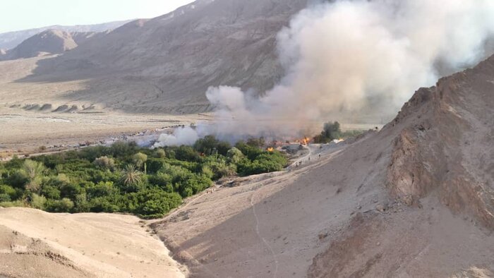 دومین آتش سوزی منابع طبیعی در روستای کشیتوییه کرمان مهار شد