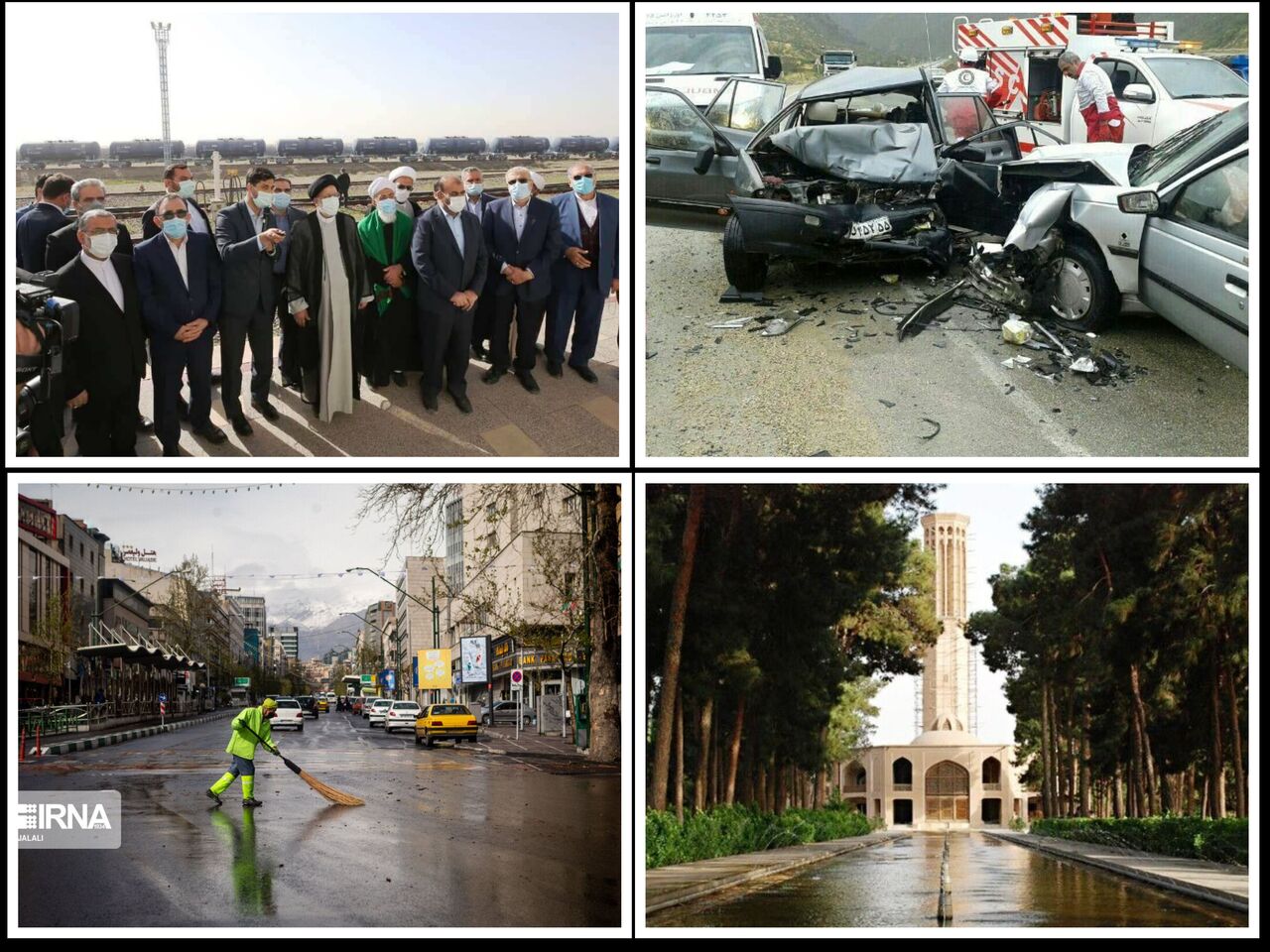 اهم اخبار استانهای ایرنا درنوروز۱۴۰۱/ازدحام مسافران،بارش ها،ترافیک،تصادف،هجدهمین سفر استانی و...  اهم اخبار استانهای ایرنا درنوروز۱۴۰۱/ازدحام مسافران،بارش ها،ترافیک،تصادف،هجدهمین سفر استانی و...