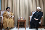 دیدار رمضانی الخزعلی با حکیم؛ تاکید بر حفظ فراکسیون بزرگتر پارلمان عراق