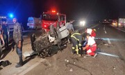 تصادف در جاده لار- جهرم ۲ کشته و سه مصدوم داشت