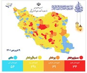 جدیدترین رنگ بندی کرونایی استان سمنان اعلام شد